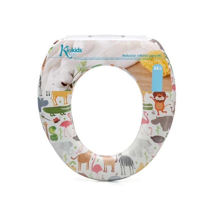 KioKids Reductor WC Asiento de Inodoro Acolchado 'Selva' para Niños +12 Meses - Cómodo, Higiénico, Resistente, Multicolor 3