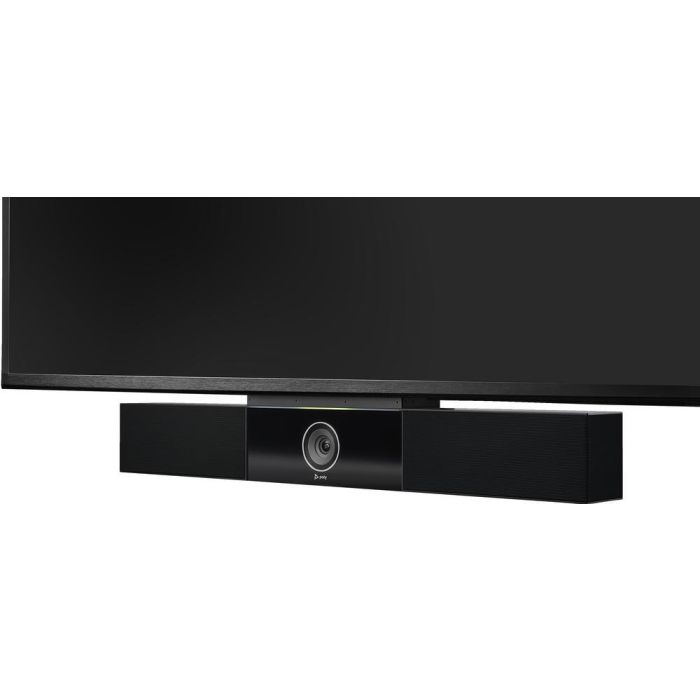 Poly 842D4AA Barra de Vídeo USB Studio 4K 120º Campo Visión Salas Medianas DirectorAI Audio Inteligente Certificado Zoom Teams 3