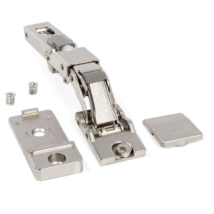 Salice Bisagra Universal + 110º para Puertas Fenólicas con Cierre Amortiguado Níquel para Muebles