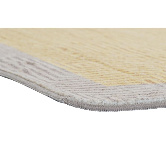 DKD Home Decor Alfombra Amarilla y Marrón Claro 180 x 0.7 x 120 cm 3