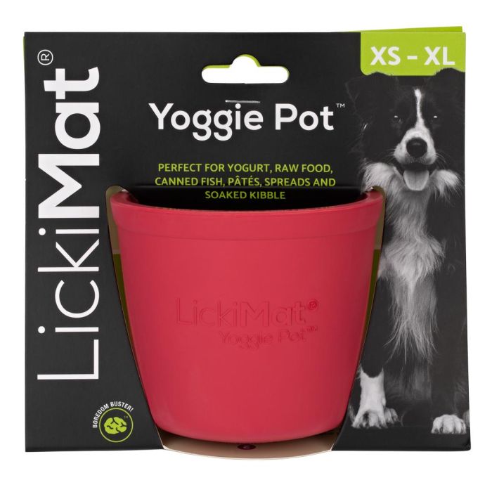 LickiMat Yoggie Pot Rosa para Perros de Todas las Razas - Comedero Lento, Distractor de Lamido y Enriquecimiento 2 LickiMat Yoggie Pot Rosa para Perros de Todas las Razas - Comedero Lento, Distractor de Lamido y Enriquecimiento 2