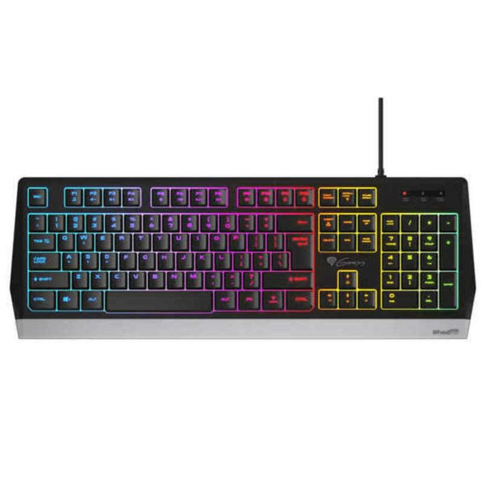 GENESIS RHOD 300 RGB Teclado Gaming Alámbrico USB de Membrana Completo con Teclado Numérico Retroiluminación LED RGB Negro GENESIS RHOD 300 RGB Teclado Gaming Alámbrico USB de Membrana Completo con Teclado Numérico Retroiluminación LED RGB Negro