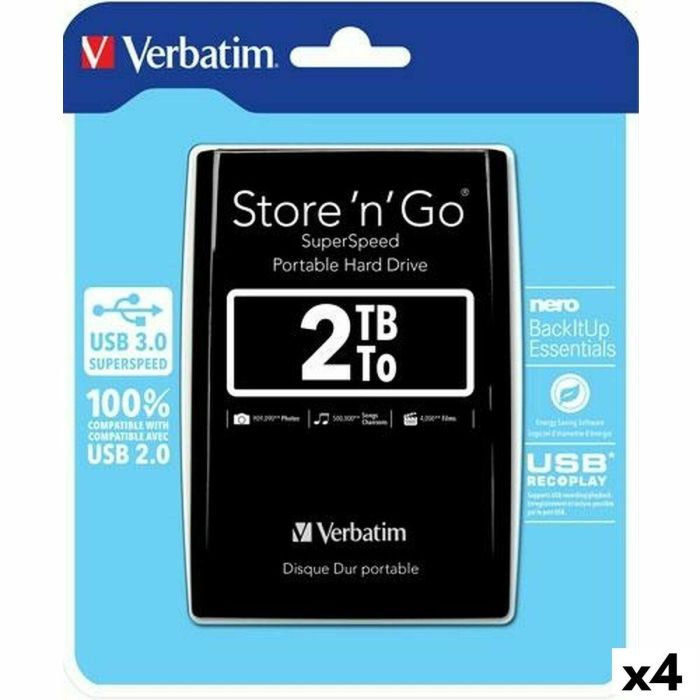 Disco Duro Externo Verbatim Store n Go 2 TB Disco Duro Externo Verbatim Store n Go 2 TB