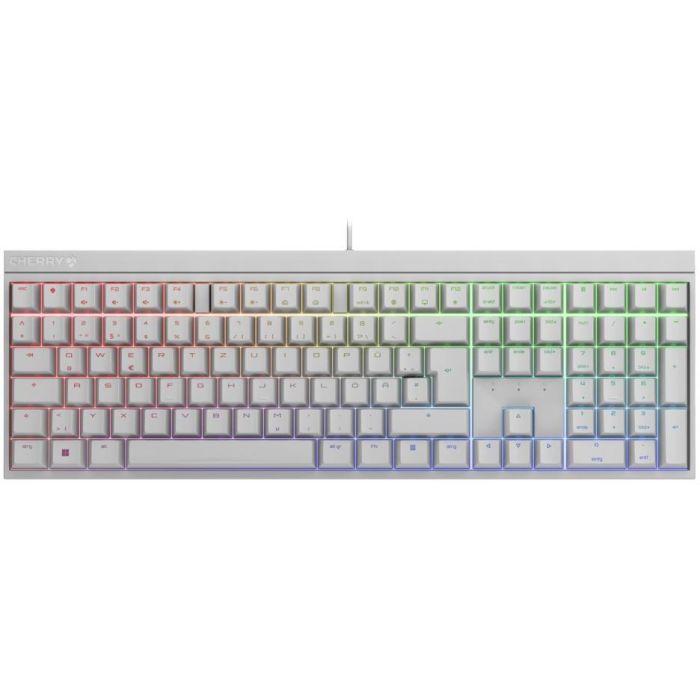Cherry Teclado MX 2.0S RGB Corded MX BROWN Blanco DE-Layout