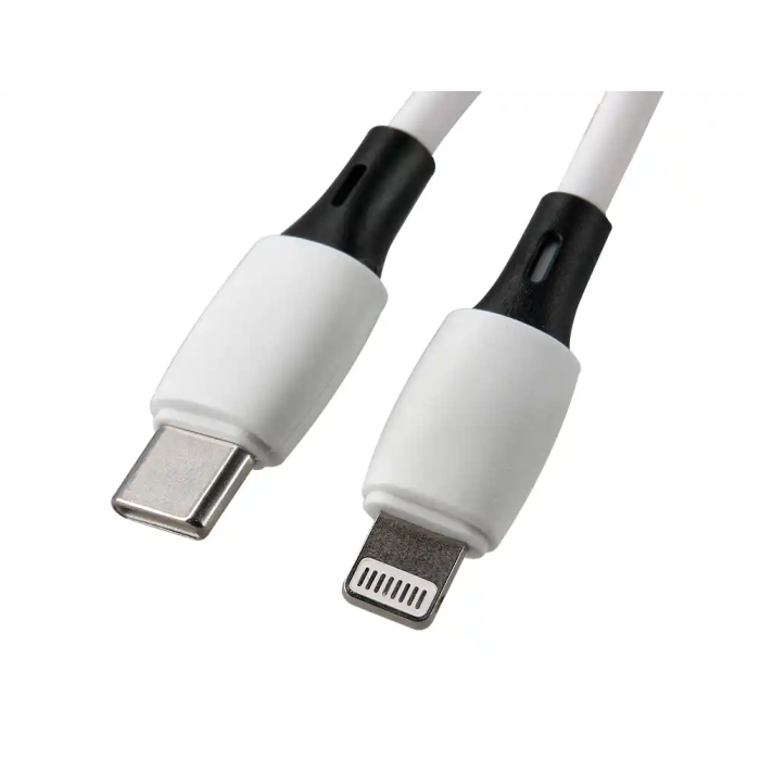 Q-connect Cable USB-C a Apple Lightning PVC Longitud 2m Blanco 2