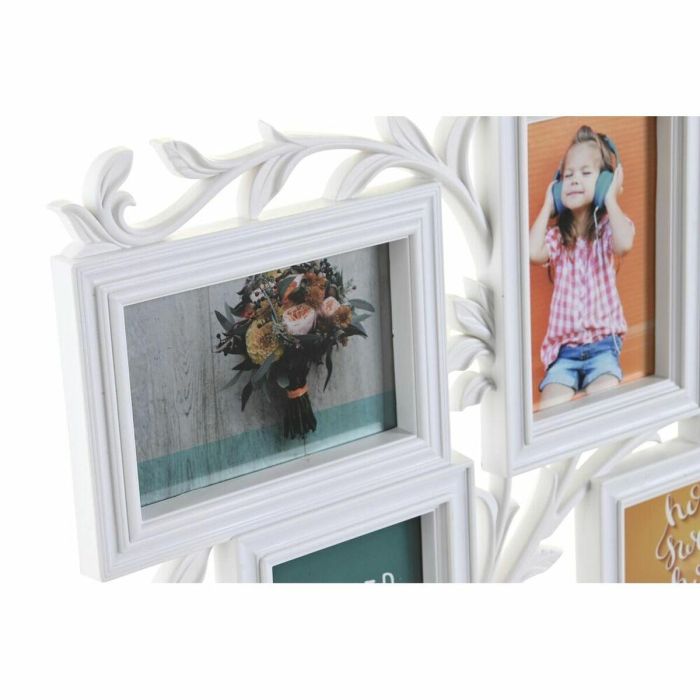 Marco Multifoto Urban DKD Home Decor Blanco 2 x 35 x 52.5 cm (2 Unidades) 2