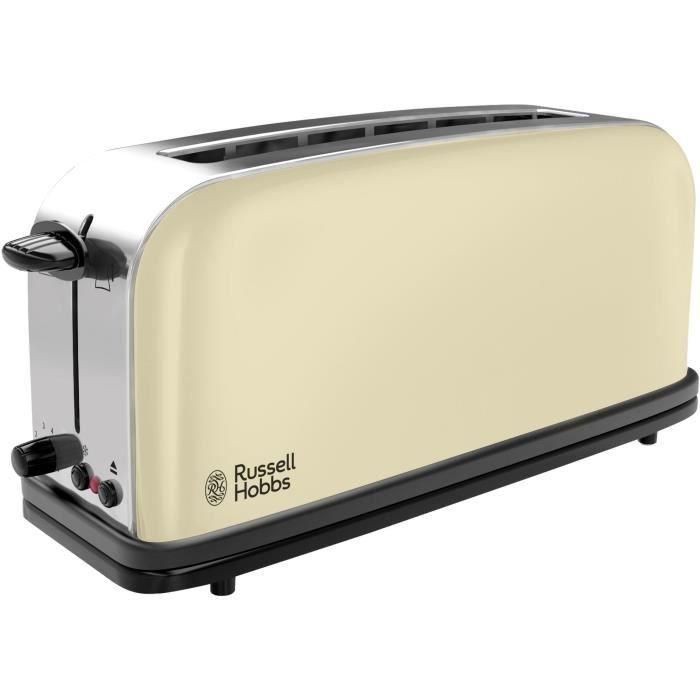 Russell Hobbs Tostador Classic Cream 21395-56, Ranura Alargada, Ajuste de Tueste, Función Pan Congelado, Bandera Recogemigas Russell Hobbs Tostador Classic Cream 21395-56, Ranura Alargada, Ajuste de Tueste, Función Pan Congelado, Bandera Recogemigas