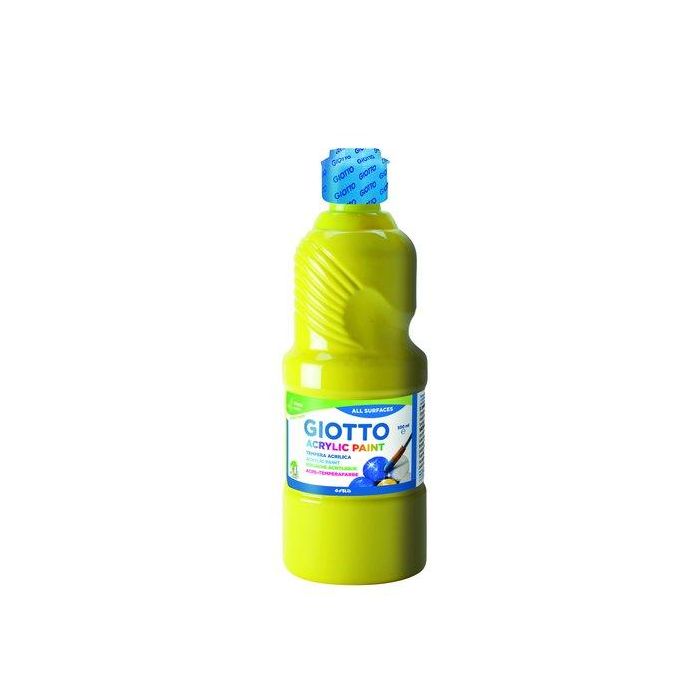 Tempera Acrilica Giotto 500 Ml Amarillo