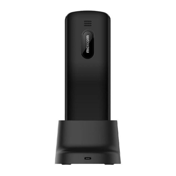 MAXCOM Teléfono Móvil 4G con Base de Carga, Pantalla 2.4 Pulgadas y Radio FM para el Hogar