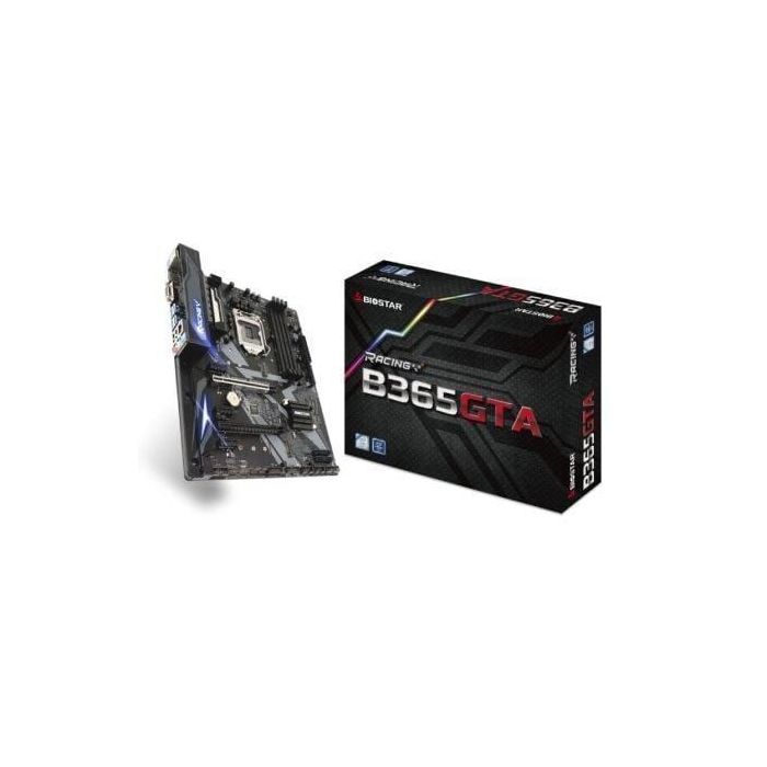 PLACA BASE BIOSTAR RACING B365GTA - PARA INTEL CORE 8TH/9TH GEN - SKT LGA1151 - CHIPSET B365 - 4*DIMM DDR4 - HDMI - VGA - ATX PLACA BASE BIOSTAR RACING B365GTA - PARA INTEL CORE 8TH/9TH GEN - SKT LGA1151 - CHIPSET B365 - 4*DIMM DDR4 - HDMI - VGA - ATX