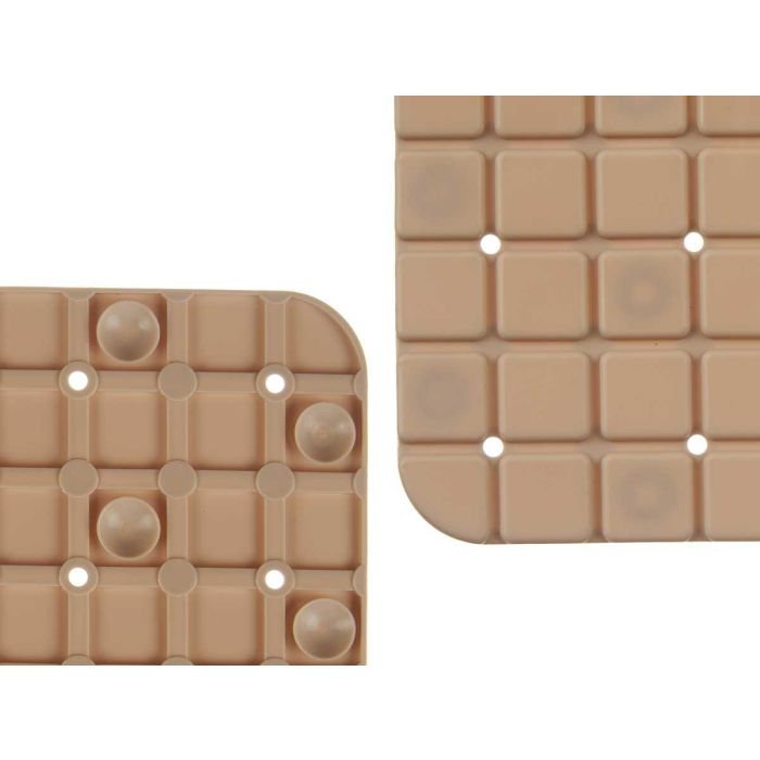 Alfombra Baño Antideslizante Cuadros Beis Peq Berilo 6X57CM (6 Unidades) 3 Alfombra Baño Antideslizante Cuadros Beis Peq Berilo 6X57CM (6 Unidades) 3