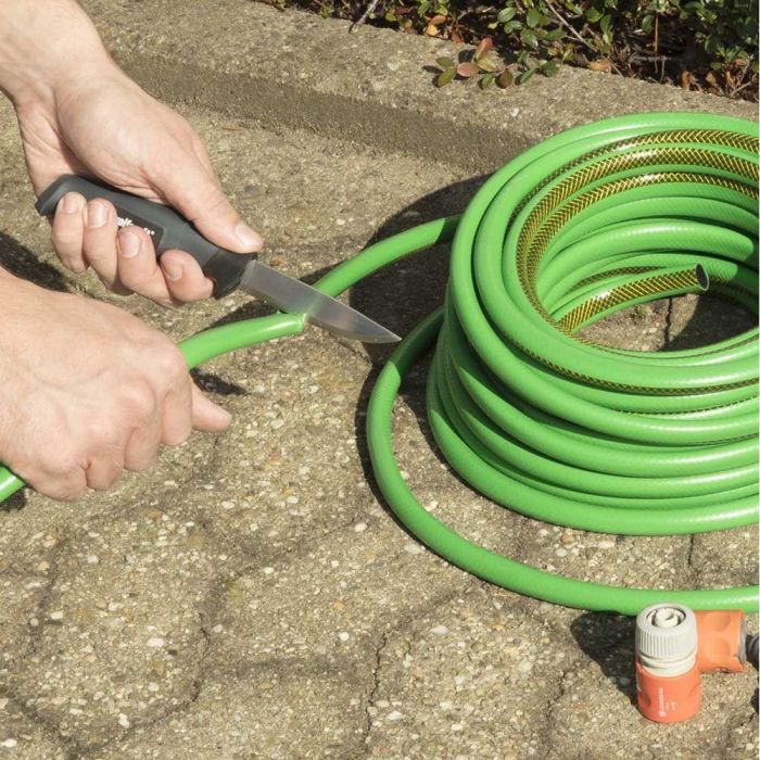 Wolfcraft Cuchillo de exterior con estuche 4085000 Profesional / doméstico Cuchilla 95 mm Gris / negro / metal 2