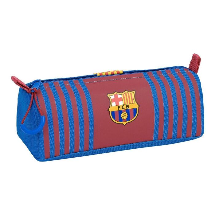 Estuche Escolar F.C. Barcelona Granate Azul marino 21 x 8 x 7 cm