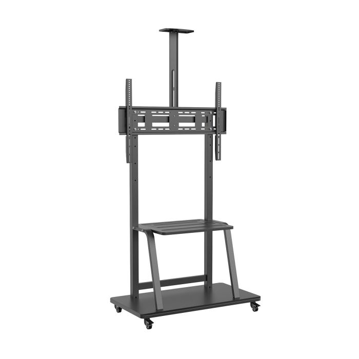 AISENS - SOPORTE DE SUELO ECO CON RUEDA, BANDEJA PARA DVD Y SOPORTE DE CAMARA PARA MONITOR/TV 150KG DE 37-100, NEGRO AISENS - SOPORTE DE SUELO ECO CON RUEDA, BANDEJA PARA DVD Y SOPORTE DE CAMARA PARA MONITOR/TV 150KG DE 37-100, NEGRO