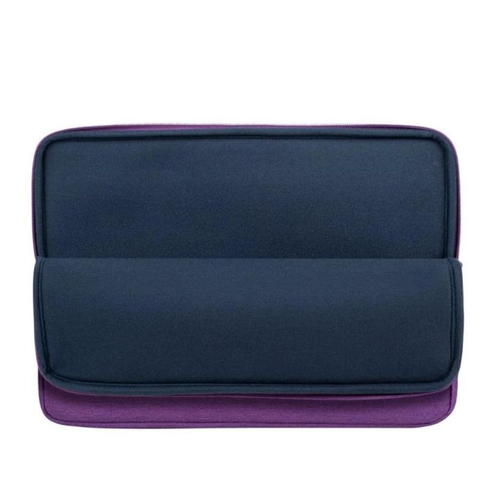 Rivacase 7703VIO Funda Eco para portátil de 13-14 pulgadas, funda protectora de poliéster RPET resistente al agua, color lila 3
