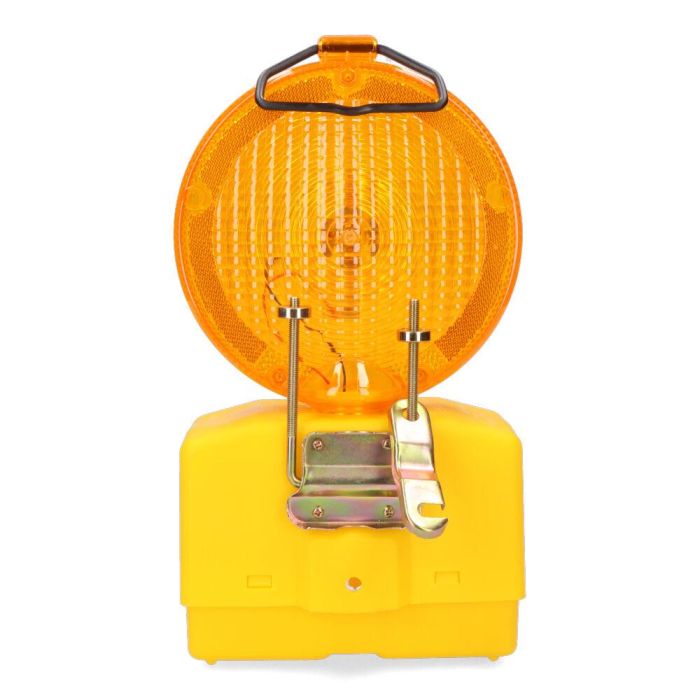 Edm Baliza de Señalización LED para Obras, 2 Leds 0,05W 6000-8000lm, Intermitente/Fijo, IP42, con Gancho y Anclaje Metálico 2 Edm Baliza de Señalización LED para Obras, 2 Leds 0,05W 6000-8000lm, Intermitente/Fijo, IP42, con Gancho y Anclaje Metálico 2
