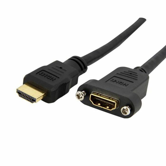 Cable HDMI Startech HDMIPNLFM3 Negro 1