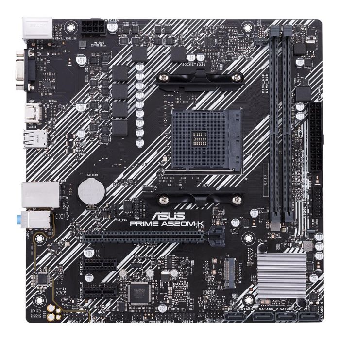 ASUS PRIME A520M-K Placa Base AMD A520 Micro ATX hasta 64 GB de RAM 1
