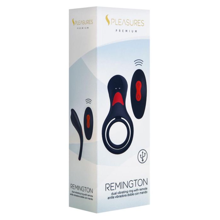 Anillo Vibrador para el Pene S Pleasures Negro 1 Anillo Vibrador para el Pene S Pleasures Negro 1