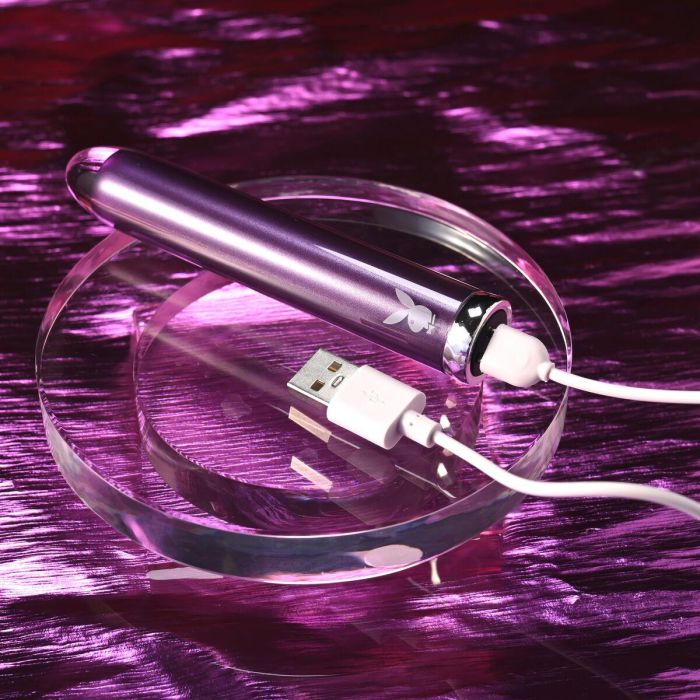 Vibrador Playboy Playboy Morado 12 Vibrador Playboy Playboy Morado 12