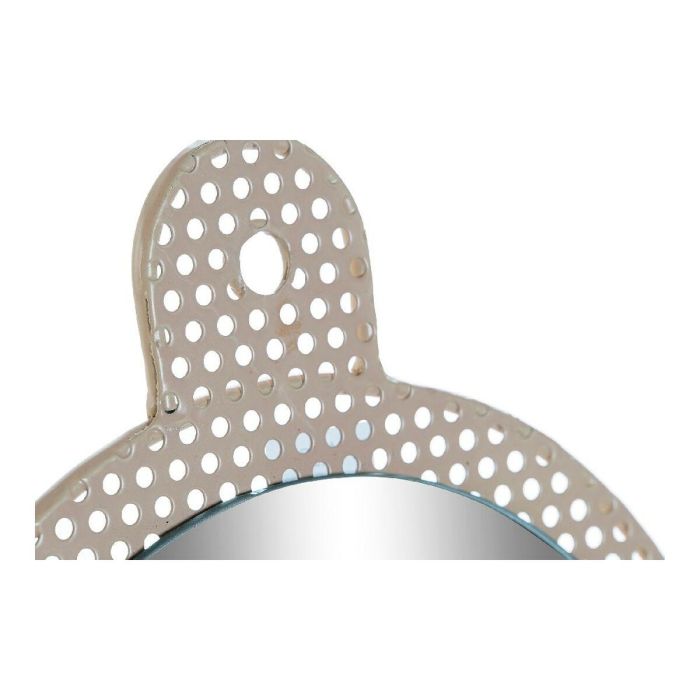 Espejo de pared DKD Home Decor Blanco Rosa 22 x 1,5 x 40 cm (2 Unidades) 1 Espejo de pared DKD Home Decor Blanco Rosa 22 x 1,5 x 40 cm (2 Unidades) 1