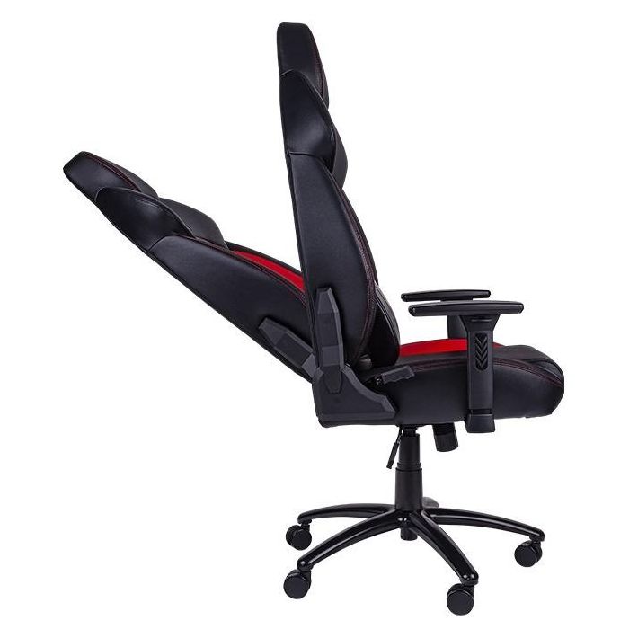 Thermaltake GGC-VCO-BRLWDS-01 Silla Gaming Butaca Acolchada, 150 kg Capacidad, Altura Asiento Ajustable - Negro y Rojo 3