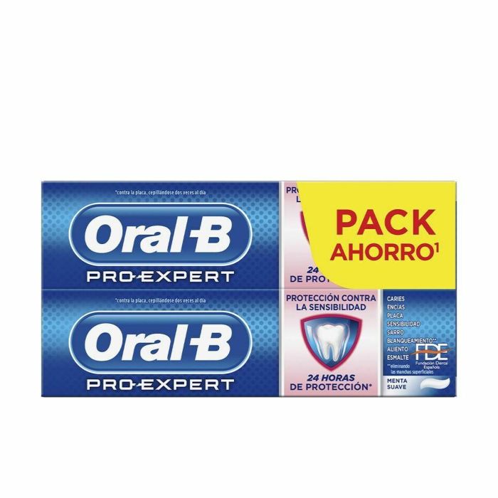 Oral-B PRO-EXPERT Dentífrico Sensibilidad y Blanqueamiento Dental. Pasta de Dientes Pack Doble 2x75ml para Cuidado Bucal Diario Oral-B PRO-EXPERT Dentífrico Sensibilidad y Blanqueamiento Dental. Pasta de Dientes Pack Doble 2x75ml para Cuidado Bucal Diario