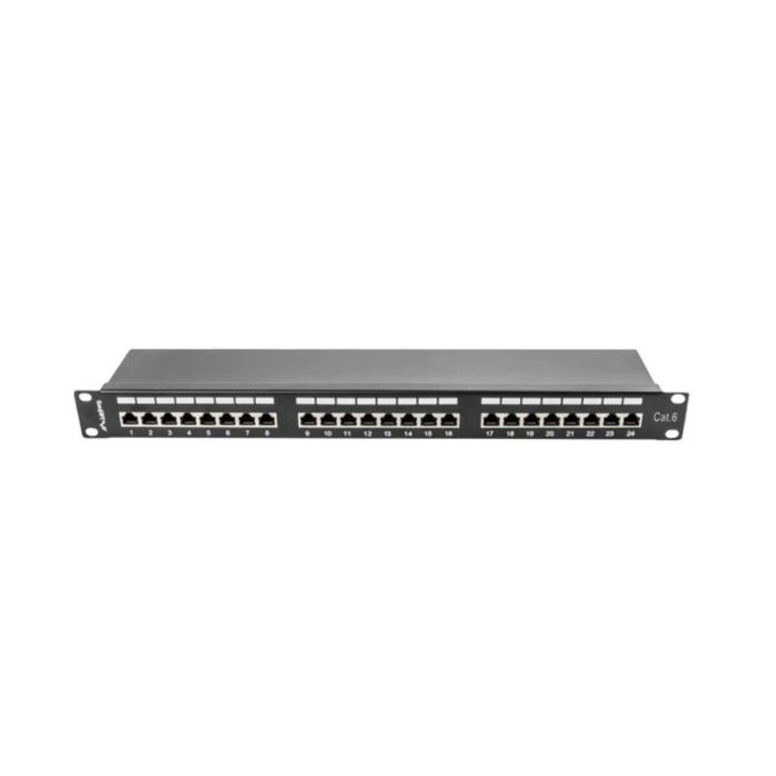 Patch Panel 24 Puertos UTP Categoría 6 Lanberg PPS6-1024-B 1