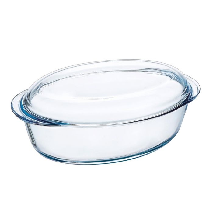 Cacerola Vidrio Oval Tapa Classic Vidrio Pyrex 33x20x10 cm