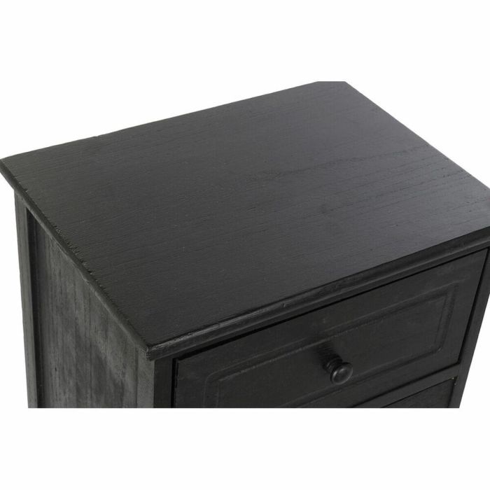 Cajonera Vintage DKD Home Decor Negro Natural 30 x 70.5 x 40 cm 1