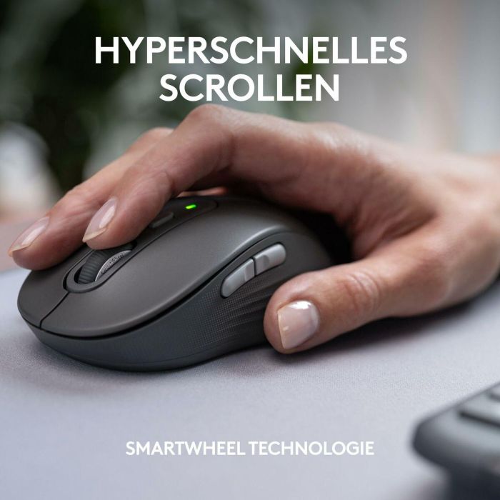 Logitech MK950 Combo Signature Slim Inalámbrico Teclado y Ratón QWERTZ Alemán Grafito RF Wireless + Bluetooth 7