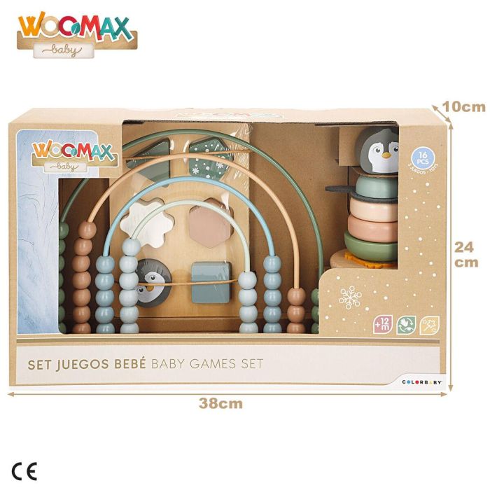Juego de Madera Woomax 22 x 22 x 6 cm (2 Unidades) 1