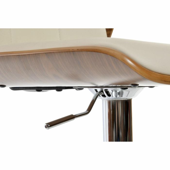 Taburete DKD Home Decor Marrón Crema Plateado 50 x 52 x 121 cm 2 Taburete DKD Home Decor Marrón Crema Plateado 50 x 52 x 121 cm 2