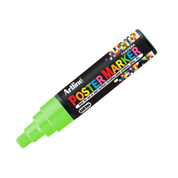 Rotulador Artline Poster Marker Epp-6-Ver Flu Punta Redonda 6 mm Color Verde Fluor 1