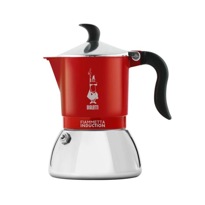 Cafetera Italiana Bialetti FIAMMETTA Rojo Aluminio 4 Tazas 2