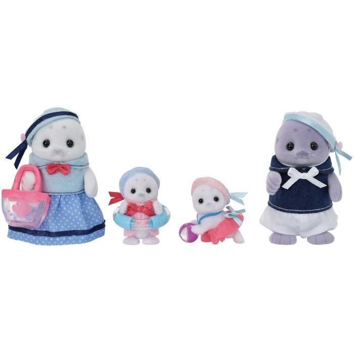 Sylvanian Families SYL5054131057599 Set Familia Articulada de Focas con 4 Personajes y Accesorios de Playa 1 Sylvanian Families SYL5054131057599 Set Familia Articulada de Focas con 4 Personajes y Accesorios de Playa 1