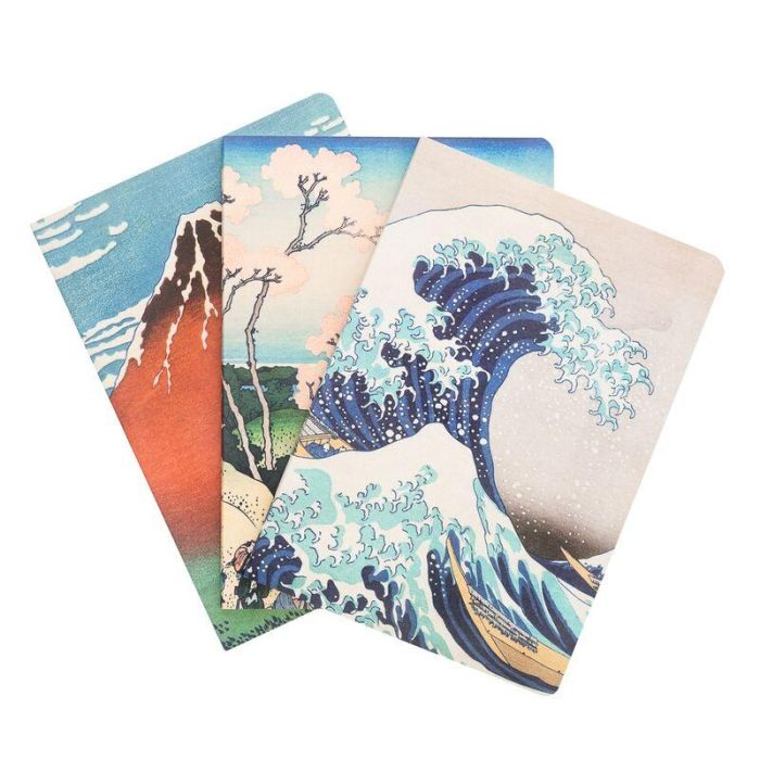 Set 3 cuadernos A5 La Gran Ola de Kanagawa Hokusai 0 Set 3 cuadernos A5 La Gran Ola de Kanagawa Hokusai 0
