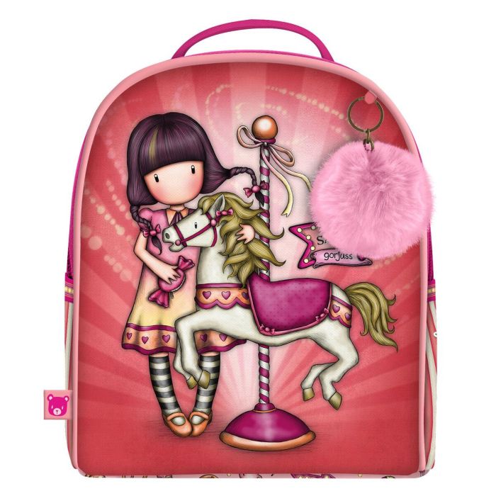 Mochila Escolar Gorjuss Carousel Salmón 20 x 22 x 10 cm 0 Mochila Escolar Gorjuss Carousel Salmón 20 x 22 x 10 cm 0