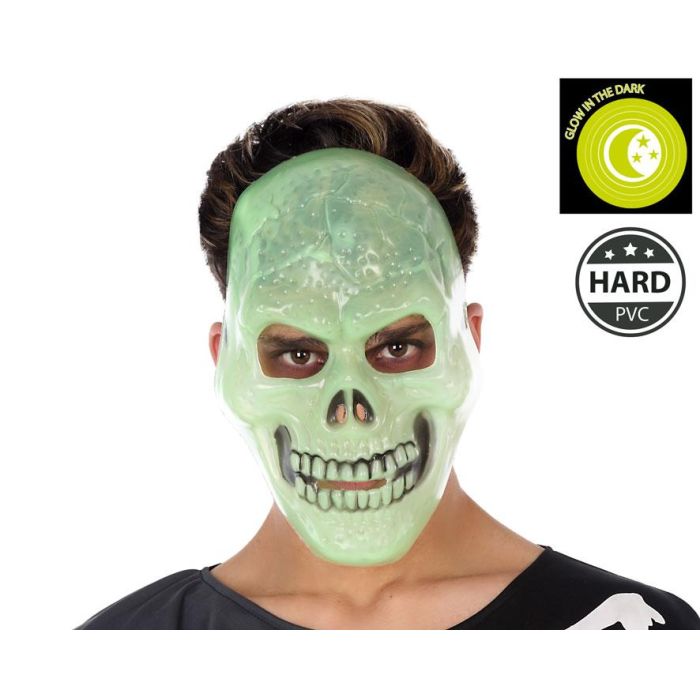 Máscara Halloween Cráneo Fluorescente Hombre Adulto