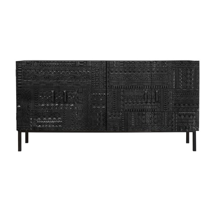 Giner y Colomer Aparador Madera de Mango con Patas de Hierro Nogal Oscuro 85x160 cm 0 Giner y Colomer Aparador Madera de Mango con Patas de Hierro Nogal Oscuro 85x160 cm 0