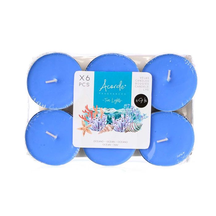 Set 6 Tea Light Maxi 9 H Oceano Acorde 17X2CM (24 Unidades) 1 Set 6 Tea Light Maxi 9 H Oceano Acorde 17X2CM (24 Unidades) 1