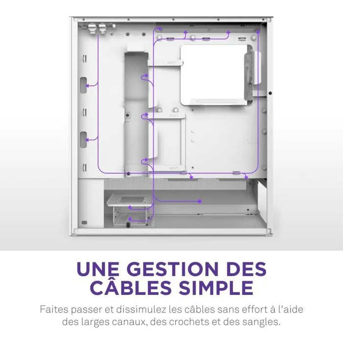 NZXT CC-H52FW-R1 Caja PC H5 FLOW (2024) White RGB Torre ATX 4