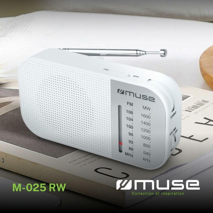 Radio Muse M-025 RW Blanco (Blanco) Caja De Regalo (Caja De Regalo) 6