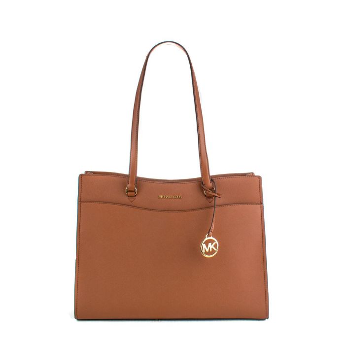 Bolso de Hombro Michael Kors 35F4GTVT9L-LUGGAGE Marrón 37 x 28 x 12 cm 0 Bolso de Hombro Michael Kors 35F4GTVT9L-LUGGAGE Marrón 37 x 28 x 12 cm 0
