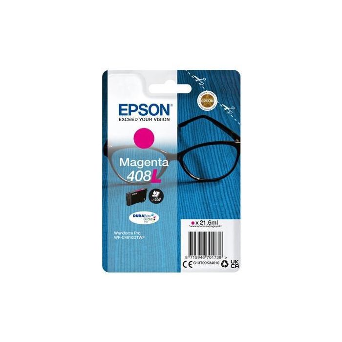 EPSON tinta Magenta Singlepack 408L DURABrite Ultra Ink EPSON tinta Magenta Singlepack 408L DURABrite Ultra Ink