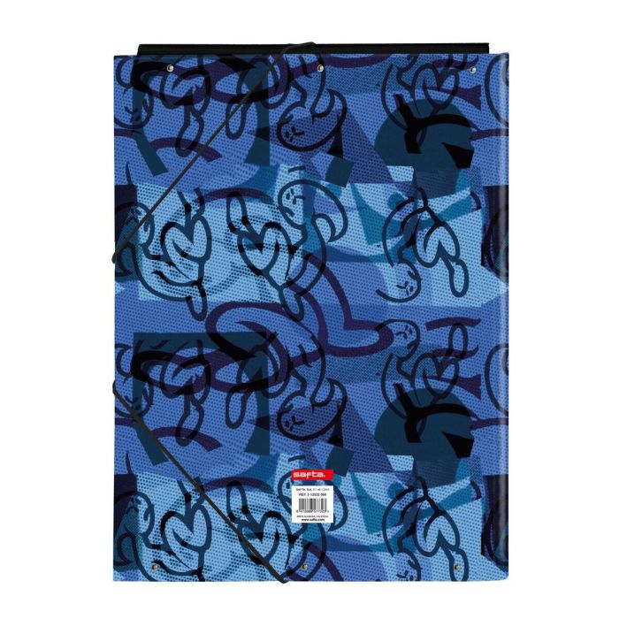 Carpeta de anillas El Niño Roller Azul Negro A4 26 x 33.5 x 2.5 cm 1