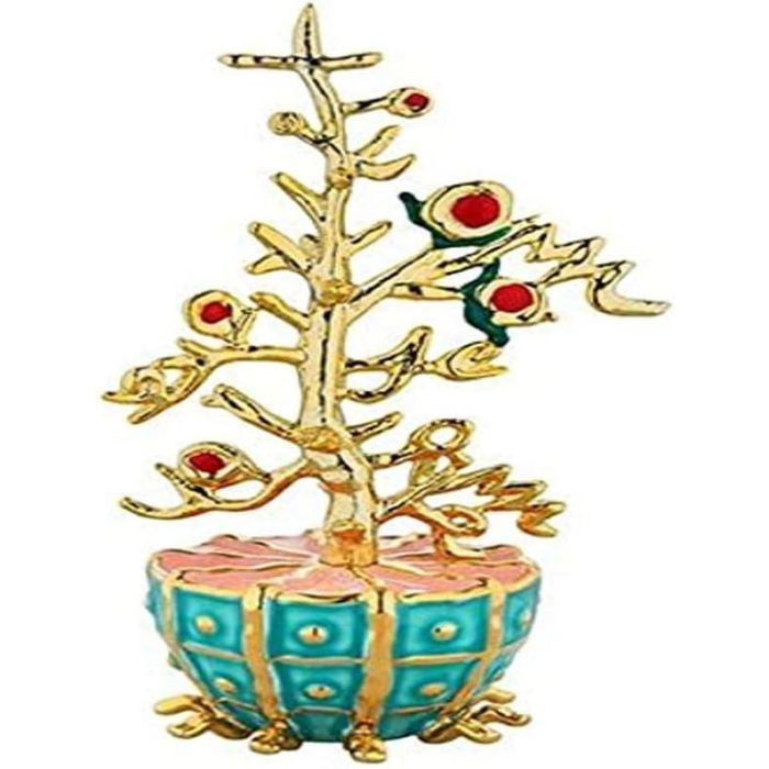 Alessi L'Albero del Bene Adorno Porcelana y Resina Dorada MJ16 17 - Decorado a Mano