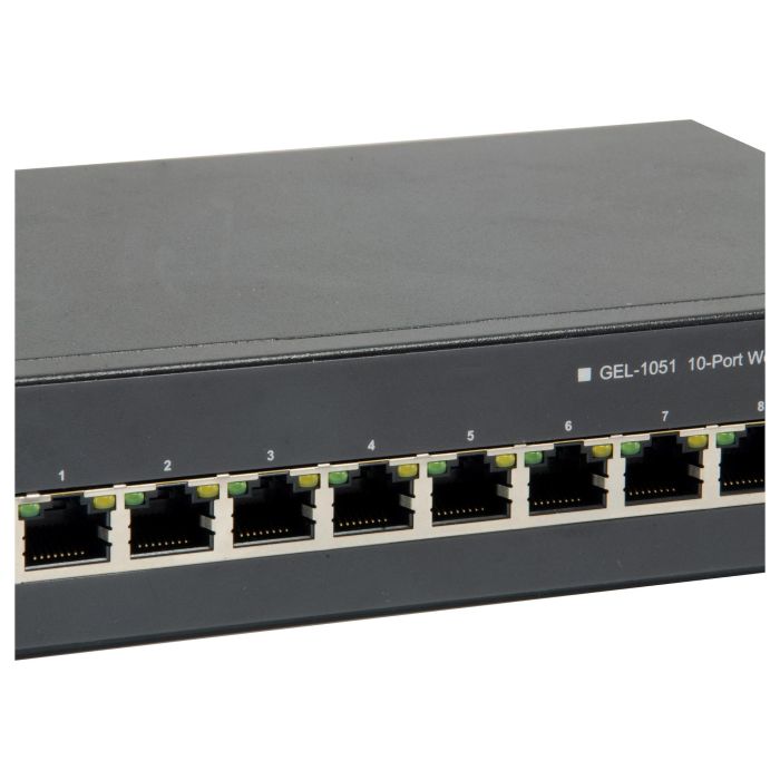 Level One GEP-1051 Switch Gestionado 8x PoE 70W 2x SFP Gigabit Ethernet Montaje en Rack 3 Level One GEP-1051 Switch Gestionado 8x PoE 70W 2x SFP Gigabit Ethernet Montaje en Rack 3