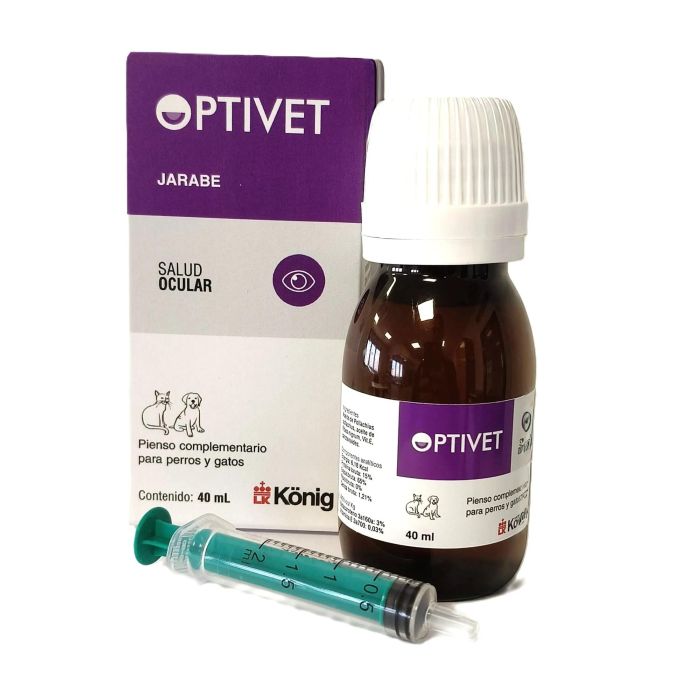 Optivet Jarabe 40 mL para Salud Ocular de Perros y Gatos con Ácidos Grasos, Carotenoides y Vit E Optivet Jarabe 40 mL para Salud Ocular de Perros y Gatos con Ácidos Grasos, Carotenoides y Vit E