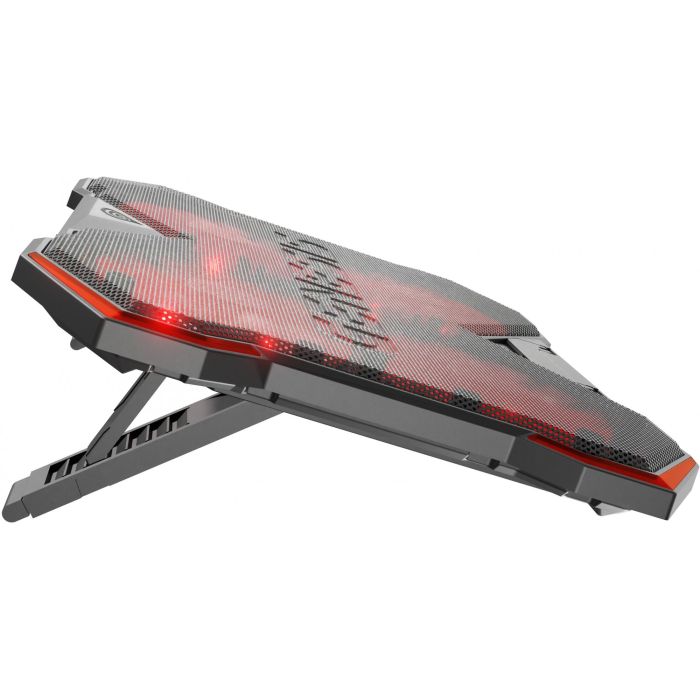 GENESIS Oxid 260 Base Refrigeradora para portátiles hasta 17.3" con 4 ventiladores, 8 Ángulos Ajustables, Gaming Negro/Rojo 10 GENESIS Oxid 260 Base Refrigeradora para portátiles hasta 17.3" con 4 ventiladores, 8 Ángulos Ajustables, Gaming Negro/Rojo 10